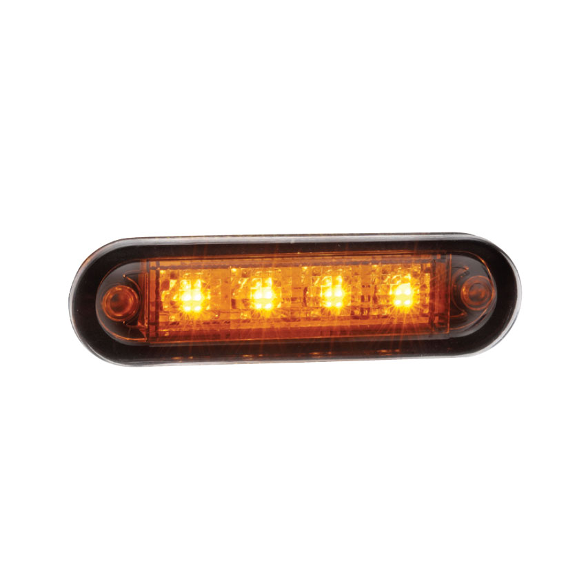 Markeringsljus 4 LED Orange E-märkt