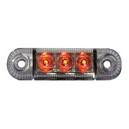 Was W61 LED-markeringsljus E-märkt Rött