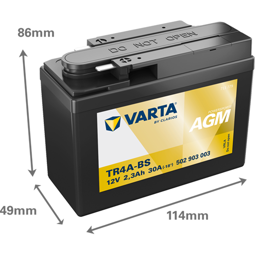 Varta MC AGM TR4A-BS 12V 2,3Ah