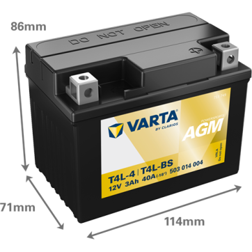 Varta MC AGM YT4L-BS 12V 3Ah