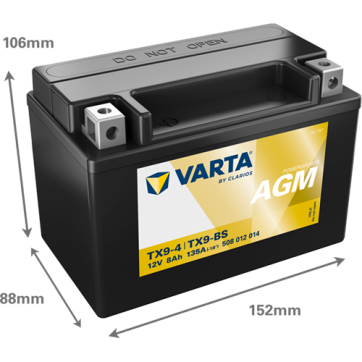 Varta MC AGM YTX9-BS 12V 8Ah