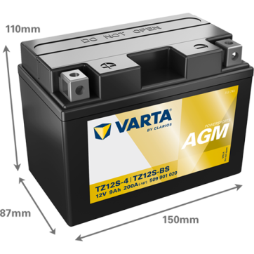 Varta MC AGM YTZ12S-BS 12V 9Ah