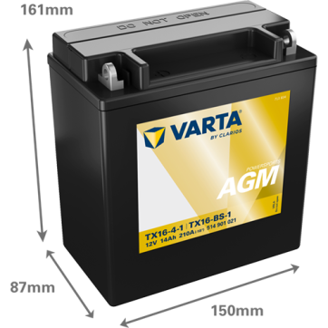 Varta MC AGM YTX16-BS-1 12V 14Ah