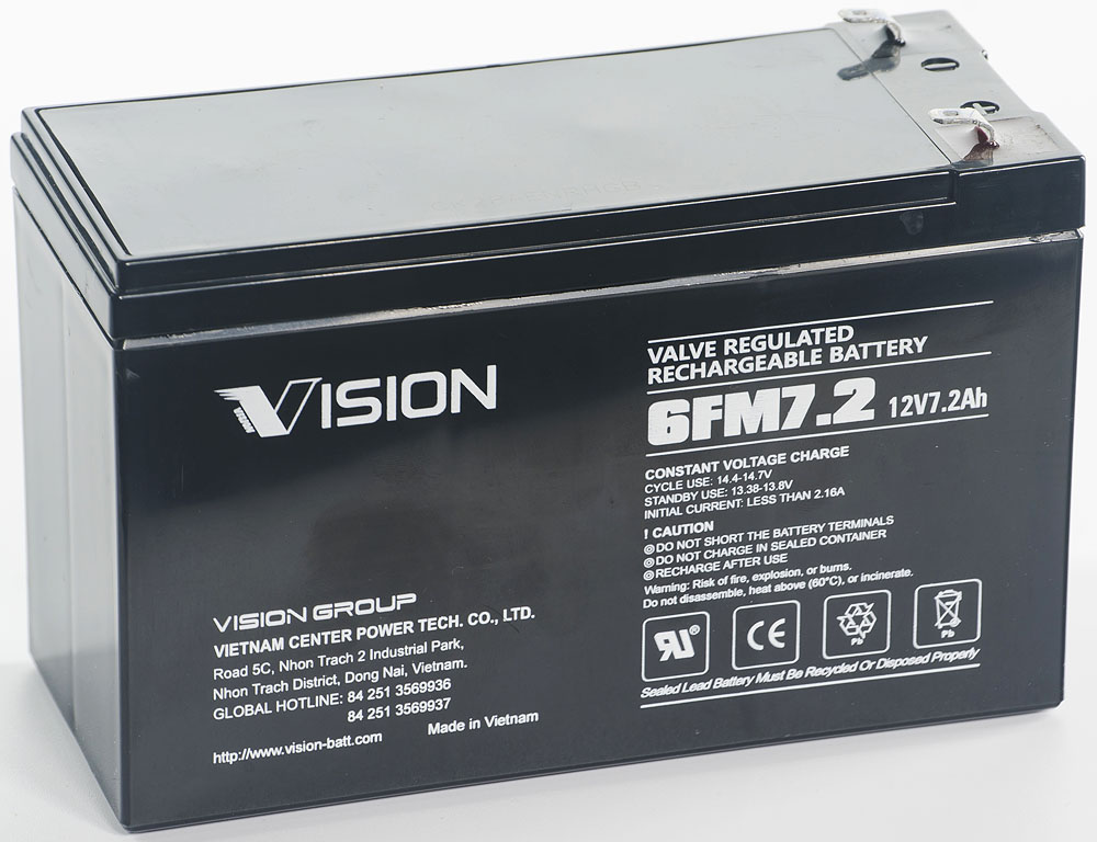 Vision Vrla 12V 7,2Ah (T1=4,3mm)