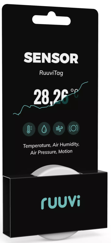 RuuviTag Sensor 4in1 temperature, air humidity, air pressure