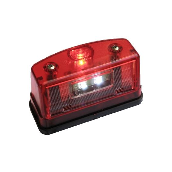 Was W55 247 Nummerskyltsbelysning LED 10-30V Stor