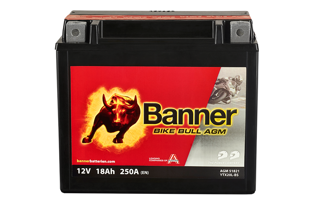 Banner MC AGM YTX20L-BS 12V 18Ah