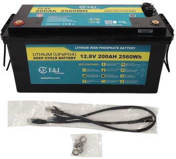 E&J Litium 12V 200Ah Heat - BT