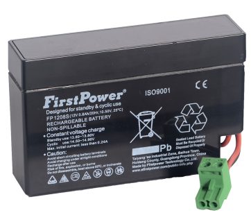 Firstpower Vrla 12V 0,8Ah Grön kont