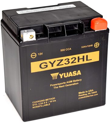 Yuasa MC Hög Effekt AGM 12V 33,7Ah