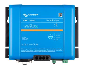 Smart IP43 Laddare 12V 30A 3 utg