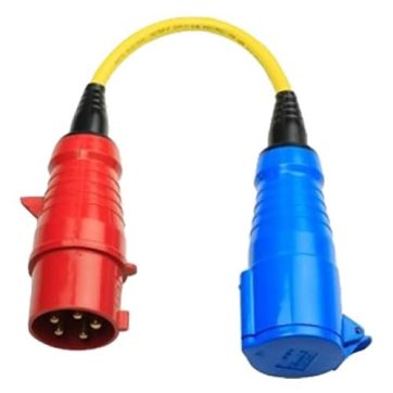 Adapterkabel 32A/3-fas till 1-fas