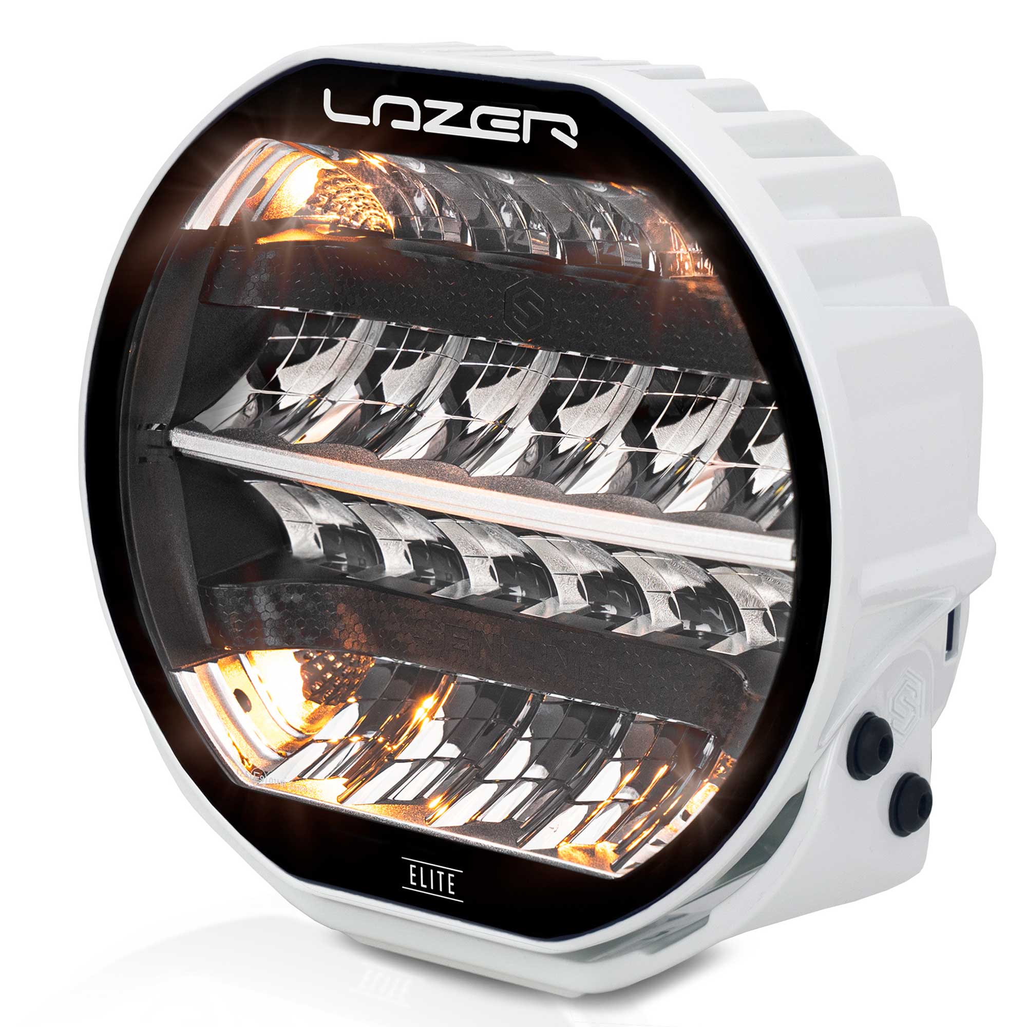 Lazer Sentinel Elite White med positionsljus