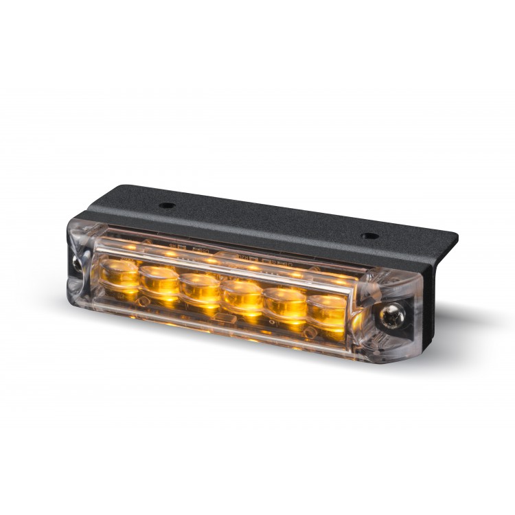 Blixtljus 6 LED m vinkelfäste ECE R65