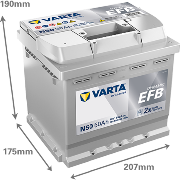 Varta Dynamic EFB 12V 50Ah