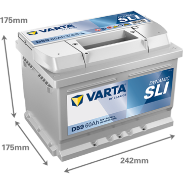 Varta Dynamic SLI 12V 60Ah (CCA 540A)