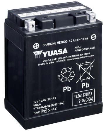 Yuasa MC Hög Effekt AGM 12V 12,6Ah