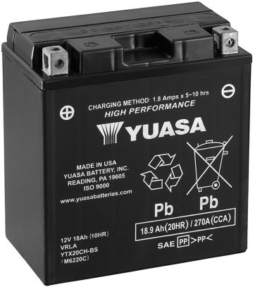Yuasa MC Hög Effekt AGM 12V 18,9Ah