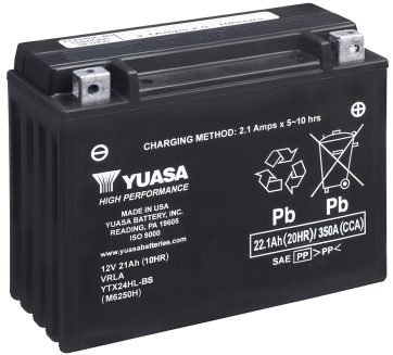 Yuasa MC Hög Effekt AGM 12V 22,1Ah