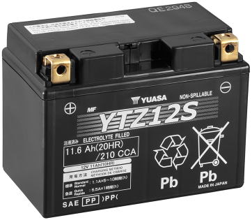 Yuasa MC Hög Effekt AGM 12V 11,6Ah