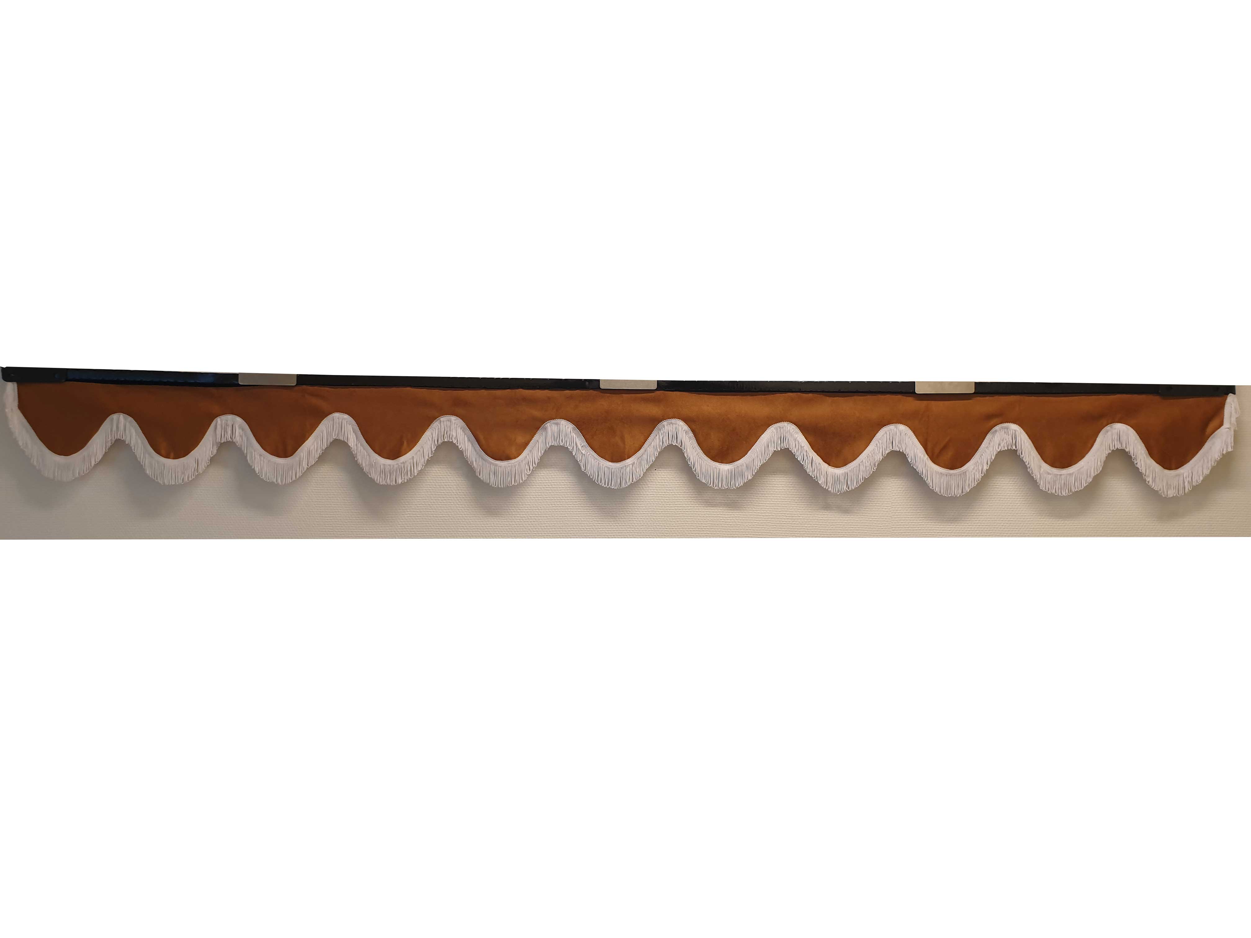 Frontgardin Design 1 18 cm Ljusbrun/Vit