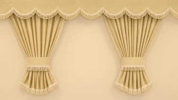 Sidogardiner 90 cm och frontgardin Design 2 Beige/Beige